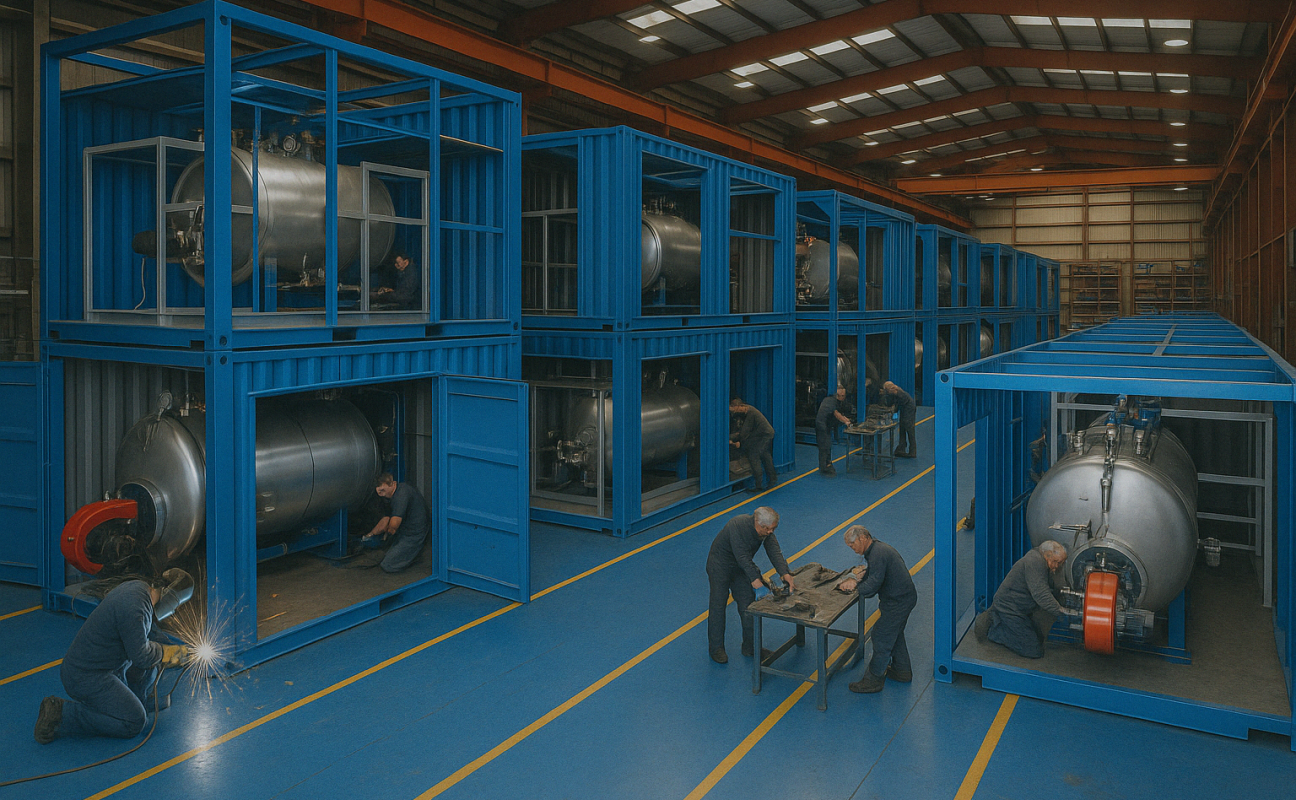 VKS Alquiler Calderas · Alquiler / Renting de Calderas Industriales en Container / Contenedor